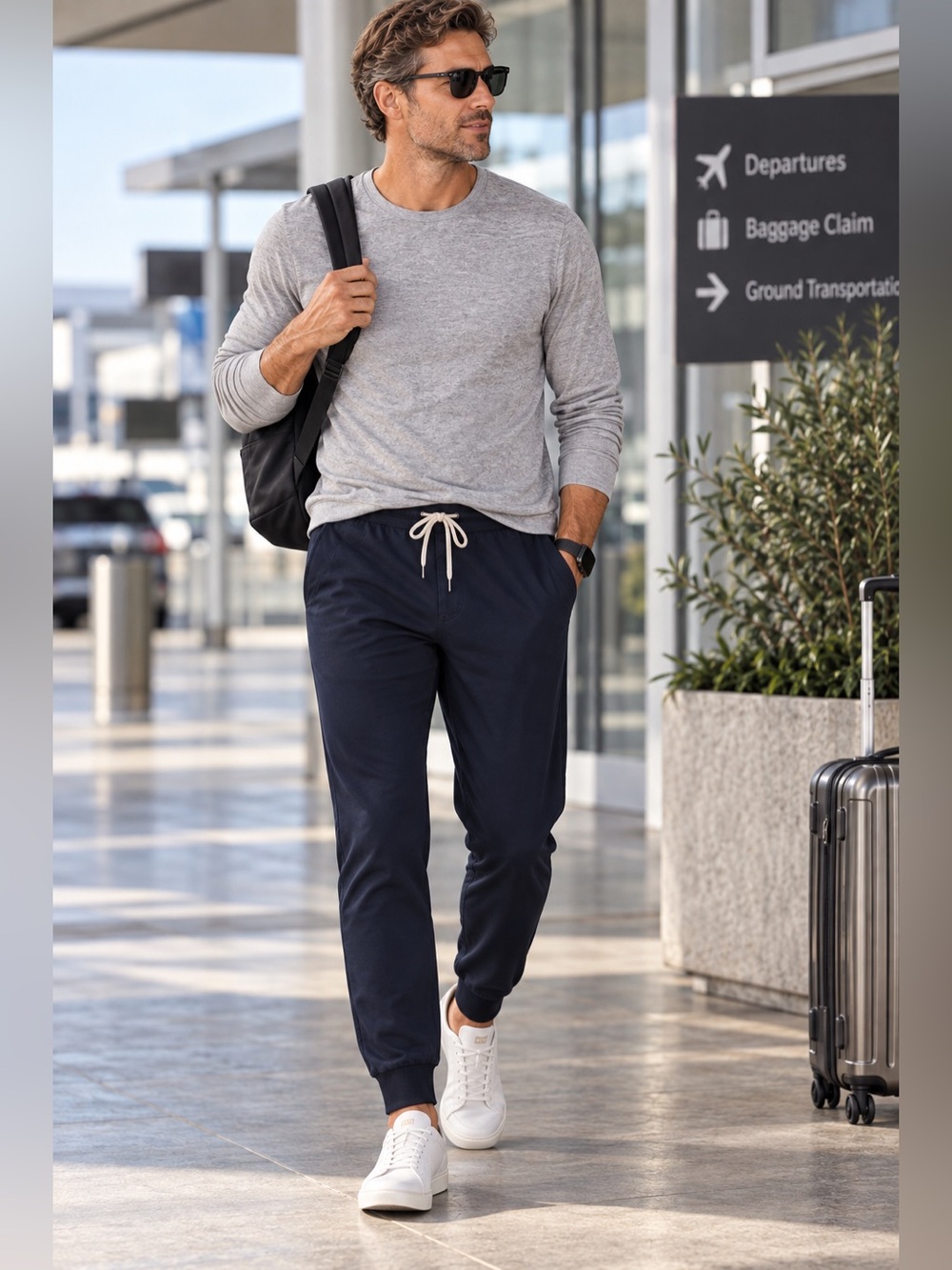Men’s Vuori Meta Jogger in Ink Blue.  Size Large.